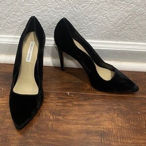 Black Velvet Women's Heels